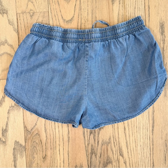 Lovestitch Women’s Tencel Blue Pull-On Casual Wear Drawstring Shorts Size Small - Picture 4 of 7